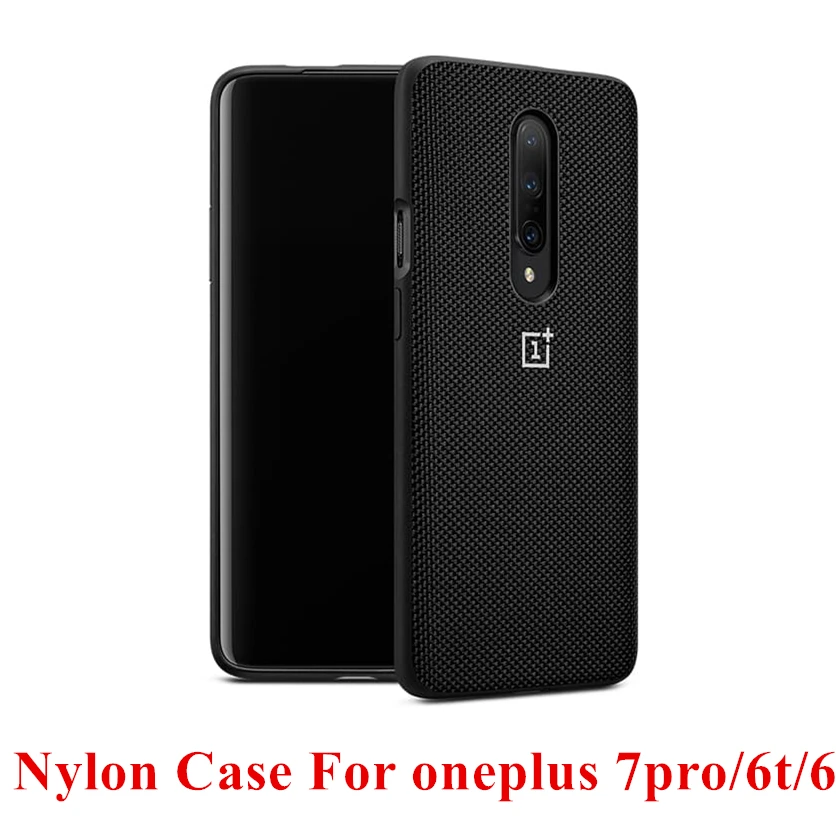 العلامة التجارية الفاخرة غطاء نيلون حالة ل Oneplus 7 برو 7pro 6 t 6 عودة حالات و يغطي الرسمية تصميم