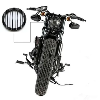 

for Harley Motorcycle accessorie Aluminum Black Grill Cover For Harley Davidson 5.75" Head Light Cover Sportster XL 883 1200