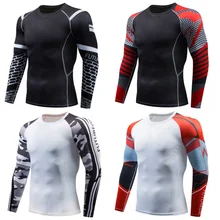 Мужское термобелье, тонкое компрессионное быстросохнущее нижнее белье, мужские термо-топы