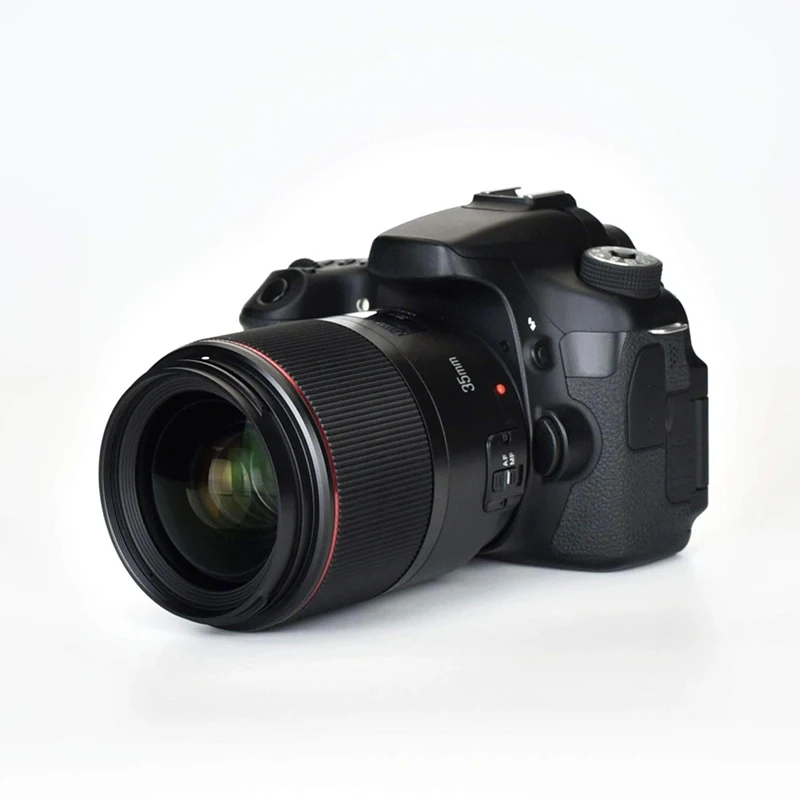 Широкоугольный объектив YONGNUO YN35mm F1.4 с полной оправой для камер Canon DSLR 70D 80D 5D3 MARK II 5D2