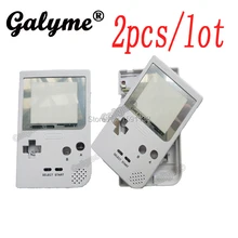 2 шт/лот DIY Замена корпуса для GameBoyGB GBP ретро-Консоль оболочки белого цвета с резиновыми подушечками игровой консоли карман