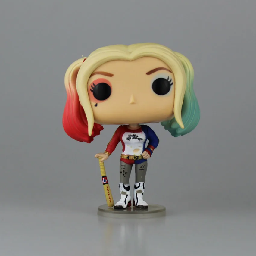 Hot Figures font b TOYS b font Suicide Squad Harley Quinn DEADSHOT The Joker PVC 10CM