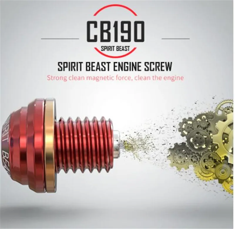 

SPIRIT BEAST CB190 Oil Screw Switch Aluminum Alloy Engine Maintenance Magnetic Screw Cover Motorcycle Parts