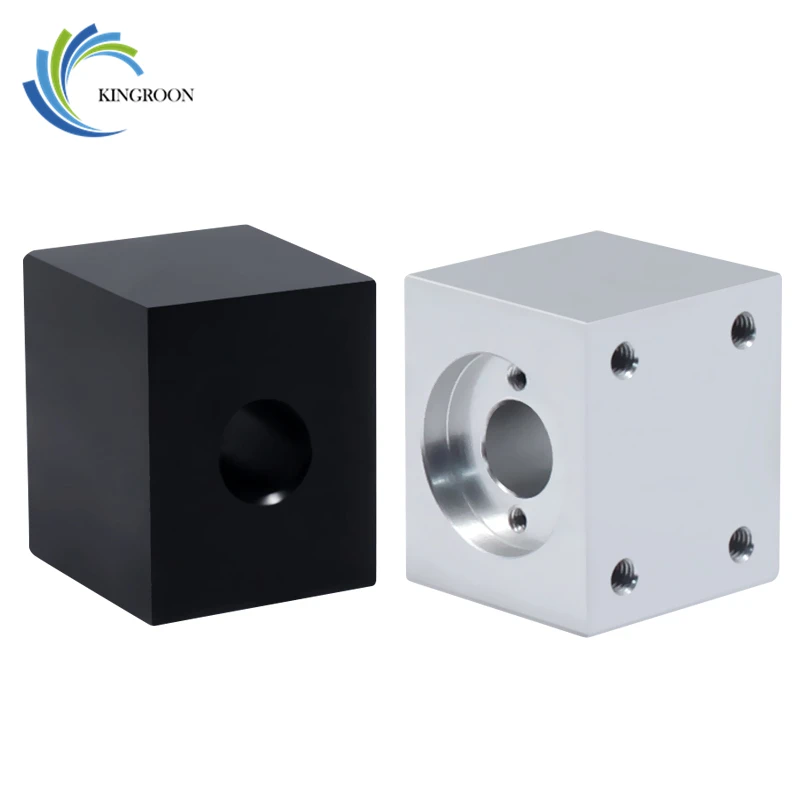 KINGROON T8 الرصاص المسمار الجوز الإسكان قوس ل 3D طابعة أجزاء T8 رباعي الرصاص المسمار تحويل الجوز مقعد الألومنيوم كتلة 15