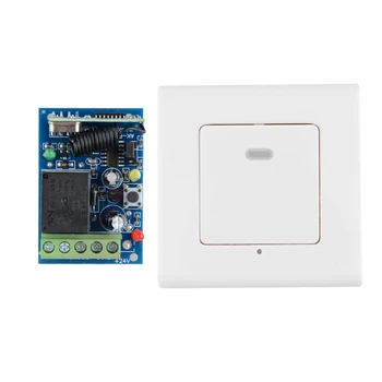 

12V 1CH RKE Remote Keyless Entery System Power ON OFF Remote Control Switch Mini Receiver 86 Wall Transmitter