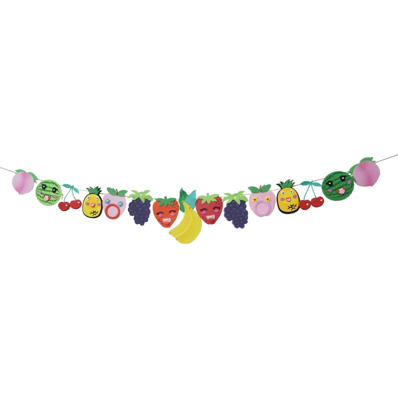 

Colorful EVA Fruits theme Banner Grand Event Birthday Party decorations Grand Event Deco Anniversaire