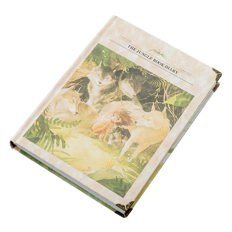 Винтажный блокнот Wolfboy Forest Friends цветная бумага в твердом переплете дневник книга