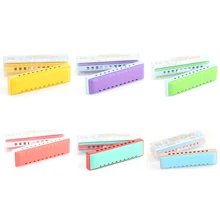 Dual-color 10-hole ABS Mouth Organ Puzzle Tool Early Educational Toy Resin Musical Instrument Toys For Baby Kids HOT SALE