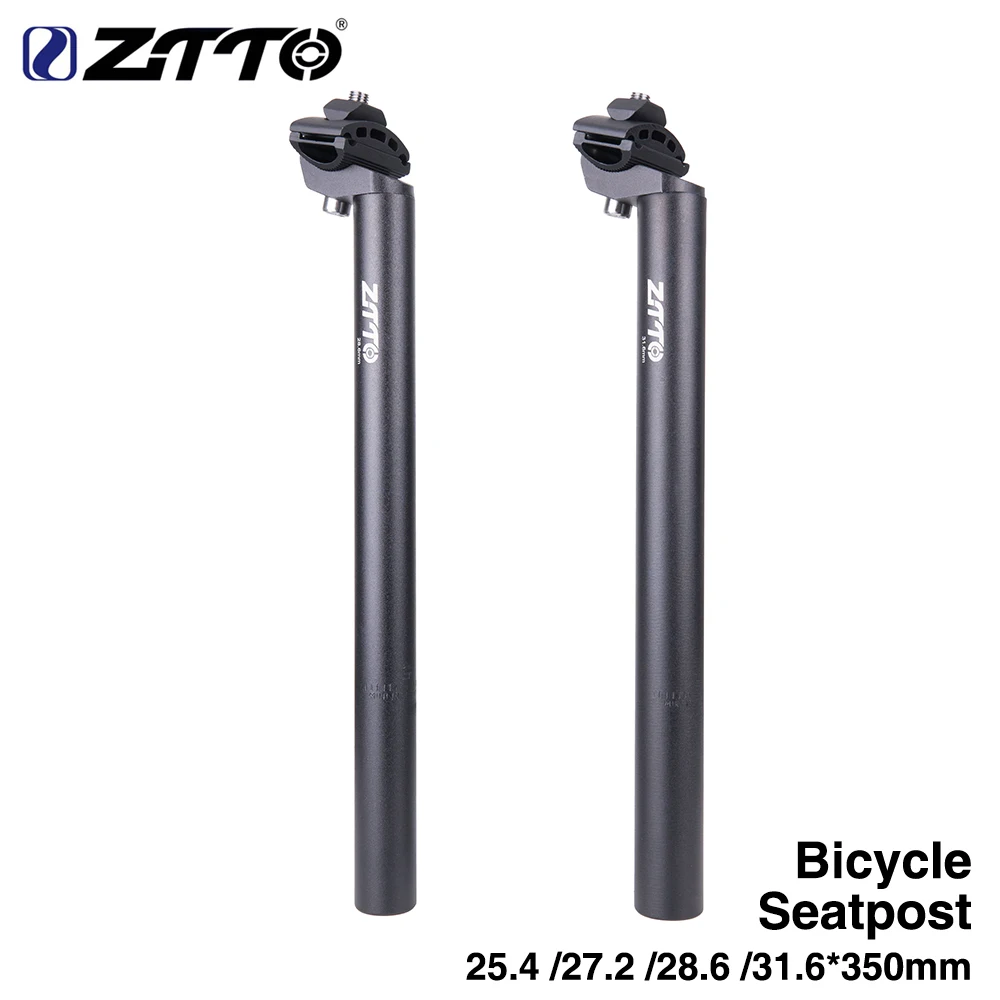 ZTTO Bicycle Parts MTB Road Bike Bicycle Seat Post Tube Superlight SeatPost 25.4 27.2 28.6 31.6 350mm