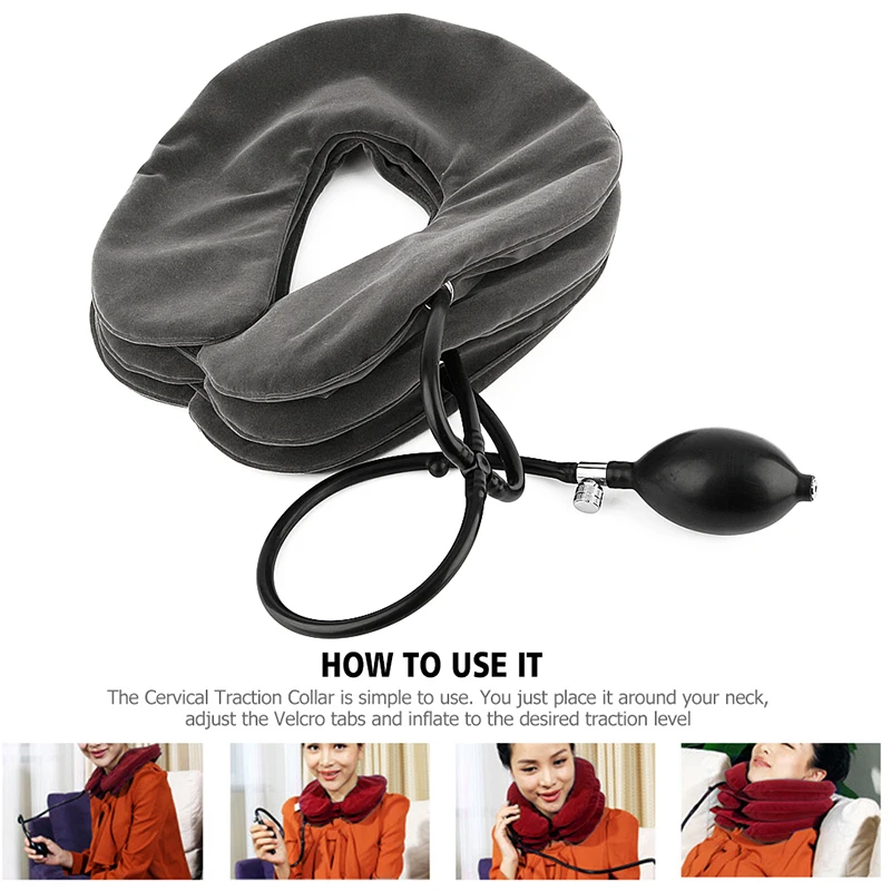 Шейные тяговые растяжки устройство для защиты шеи массажер ортопедический позвоночник поддержка позвонков шеи Корректор осанки