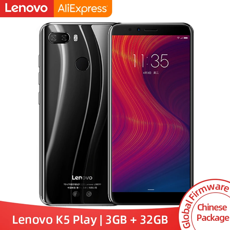 

Global ROM Lenovo K5 Play 3GB 32GB Snapdragon 430 Octa Core Smartphone 1.4G 5.7" Screen Fingerprint Android 8 13.0MP Camera