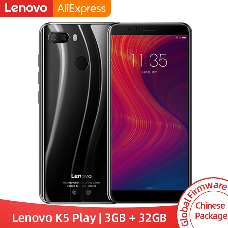 Смартфон lenovo K5 Play с глобальной прошивкой 3 ГБ 32 Восьмиядерный процессор Snapdragon 430