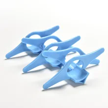 Peerless 5 шт./компл. синий книжные держатели Закладка для книги с накатанной головкой удобный палец кольцо для пометки книжных для книг канцелярский подарок