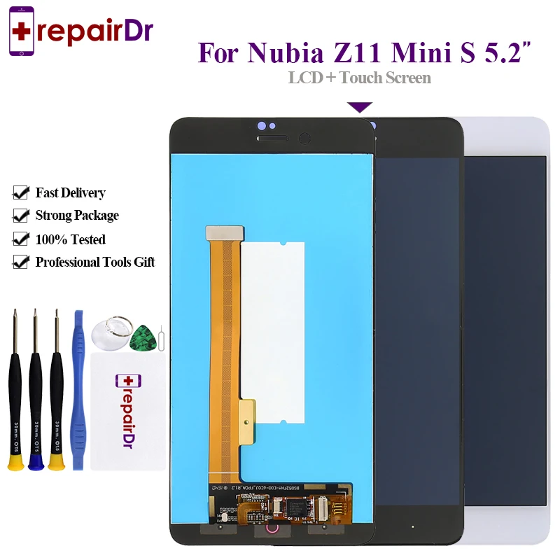 Оригинальный ЖК-дисплей для ZTE Nubia Z11 Mini S NX549J сенсорная панель дигитайзер экрана в