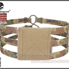 EMERSON 3-полосный облегченный широкий матерчатый пояс для: AVS/JPC жилет носитель боевой Шестерни EM7437 мультикам черный