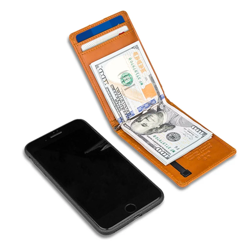 BISI GORO 2019 Unisex Smart Wallet Short Wallet With USB Charging Wallet Adapt For Ipone And Android Type-C Capacity 4000 mAh
