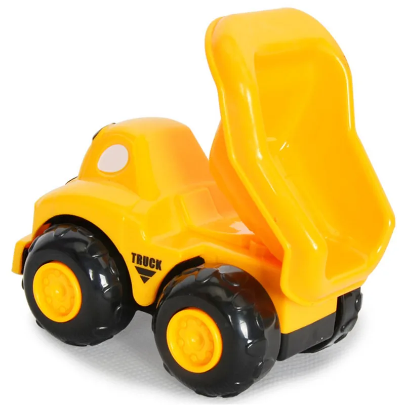 Kawaii-3Pcs-Lot-Mini-Cartoon-Engineering-Vehicles-Inertial-Car-Excavator-Sand-Truck-Forklift-Model-Children-Best (3)