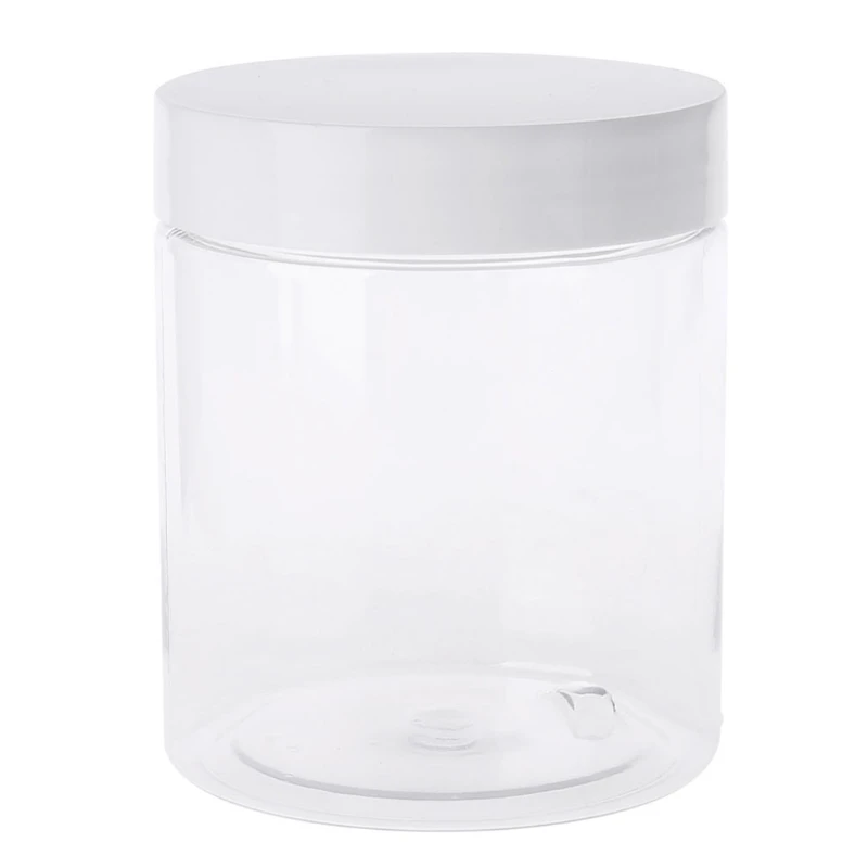 

250ml Empty Container For Playdough Slime Light Clay Makeup Jar Cosmetic Pot Cream Bottle Nail Box