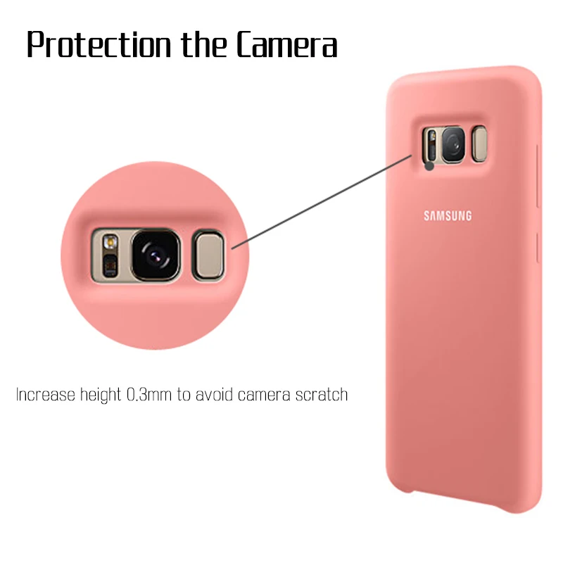 Samsung S8 Case Original Official Silicone Soft Back Cover Samsung Galaxy S8 S9 S10 Plus S10e Note 8 9 Case Protection Cover