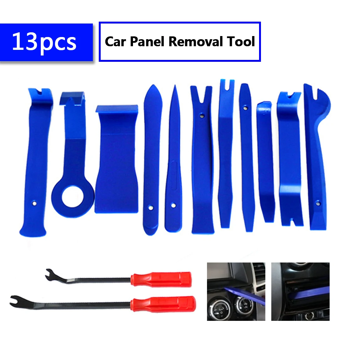 

Interior Door Clip Panel Trim Dashboard Tool 13pcs Pry Disassembly Removal Tool Auto Car Opening Repair Hand Tool Kit
