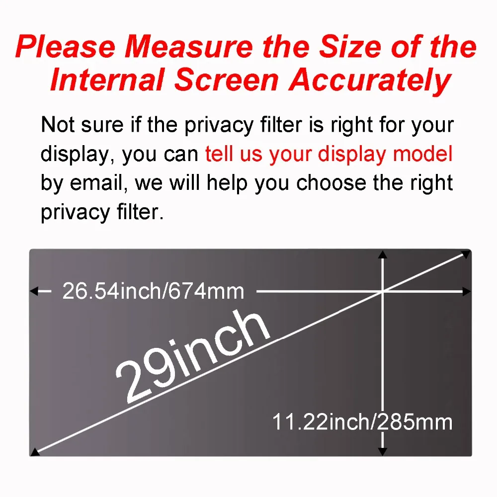 Clearance YOSON Screen Privacy Filters 29 inch 21:9 Privacy Screen Protector 26.54x11.22inch/674x285mm Anti-Glare Monitor Filter 2 Clearance YOSON Screen Privacy Filters 29 inch 21:9 Privacy Screen Protector 26.54x11.22inch/674x285mm Anti-Glare Monitor Filter 2