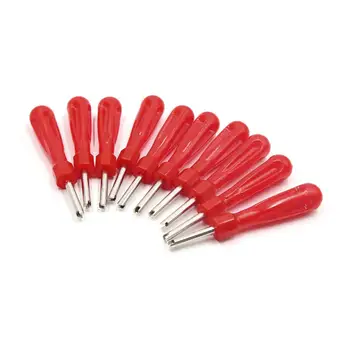 

uxcell 10pcs Red Handle Valve Core Tire Repair Removal Tool Wrench Screwdriver