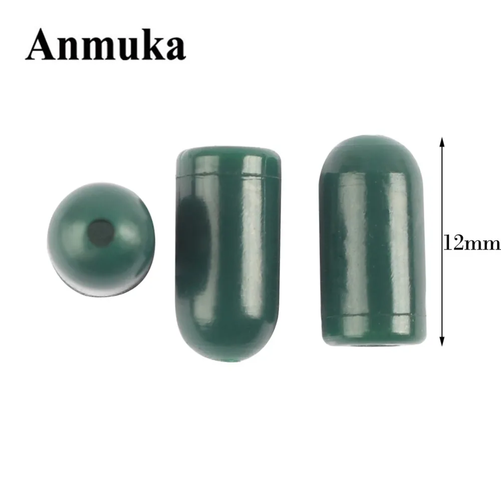 

Anmuka 50pcs Carp Fishing Protector Beads Rig Knot Swivel Protecting Green Color Buffer Terminal Tackle