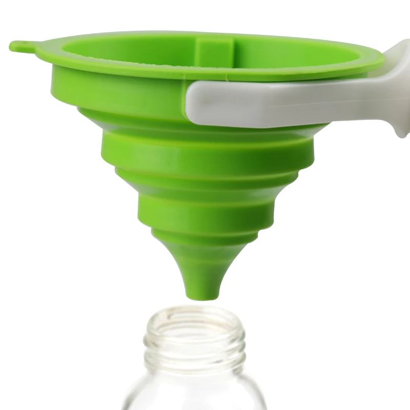 

ULKNN High Quality Funnel Hopper Baking Pastry Cooking Tools Silicone Odorless Gel Foldable Collapsible Style DIY Baking Tools