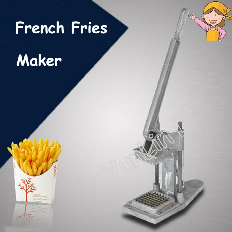 Manual French Fries Cutting Machine Potatoes Cutter Radish Cucumber Taro Machine with Instruction FY-P01