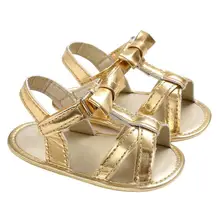 Малышей для новорожденных девочек пляжные сандалии холст Нескользящие кроватки обувь новорожденных малышей Босоножки Prewalker