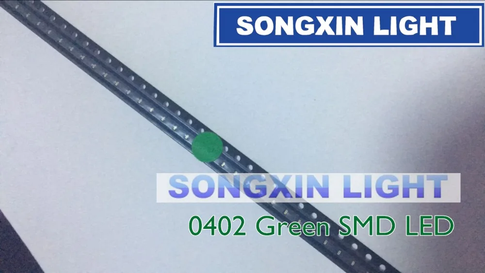 50 шт. 0402 1005 SMD светодиодный чип с зеленой поверхностью|light emitting diode|emitting diodesmd led |