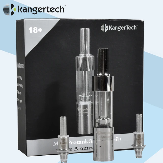 100% Оригинал Kanger мини protank 3 Форсунка Клиромайзер 1.5ohm Катушки Голову Отзыв SS Стекла Pyrex Эго Электронные Сигареты Свободный Корабль