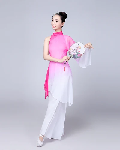 Традиционный китайский народный танцевальный костюм для женщин, танцевальные костюмы, Детский костюм Yangko, детское платье для девочек, женская одежда Yangge - Цвет: 2