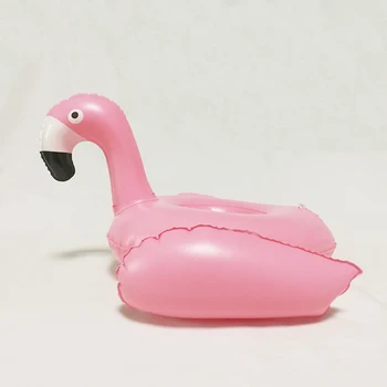 

Swimming Pool Cute Inflatable Mini Pink Wing Flamingo Holder Drink Cup Floating Beach Phone Bracket Floating Water Toys