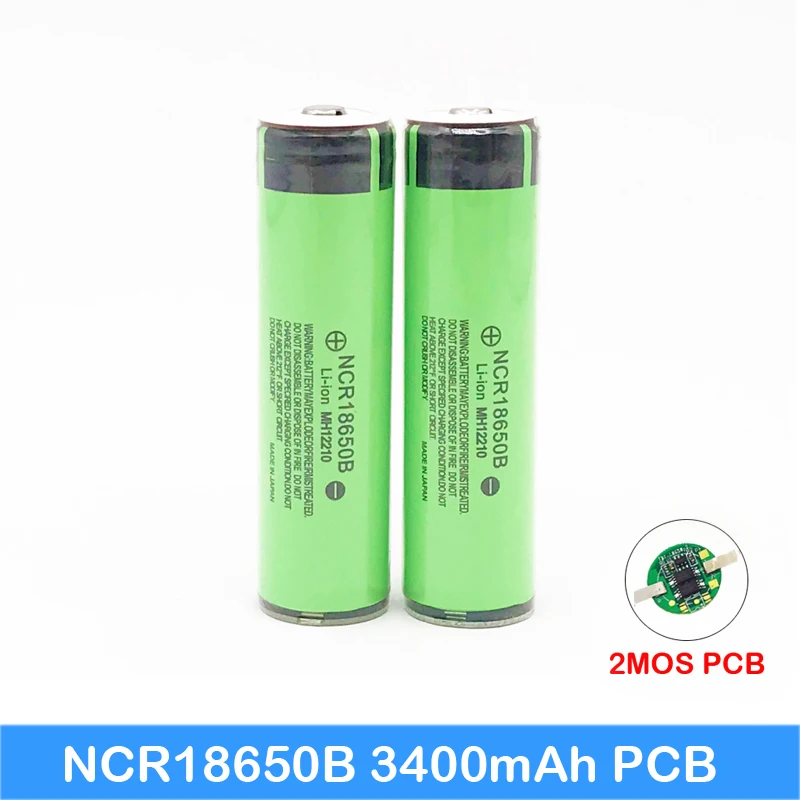 2018 Protected Original 18650 NCR18650B 3400mAh Rechargeable Li-lon battery with PCB 3.7V For Flashlight use Turmera new AU10 |