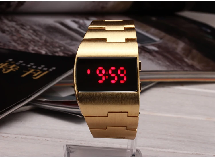 

2015 Brand new military Fashion digital electronic Red and blue LED watches man wrist watch for men watch 1pcs