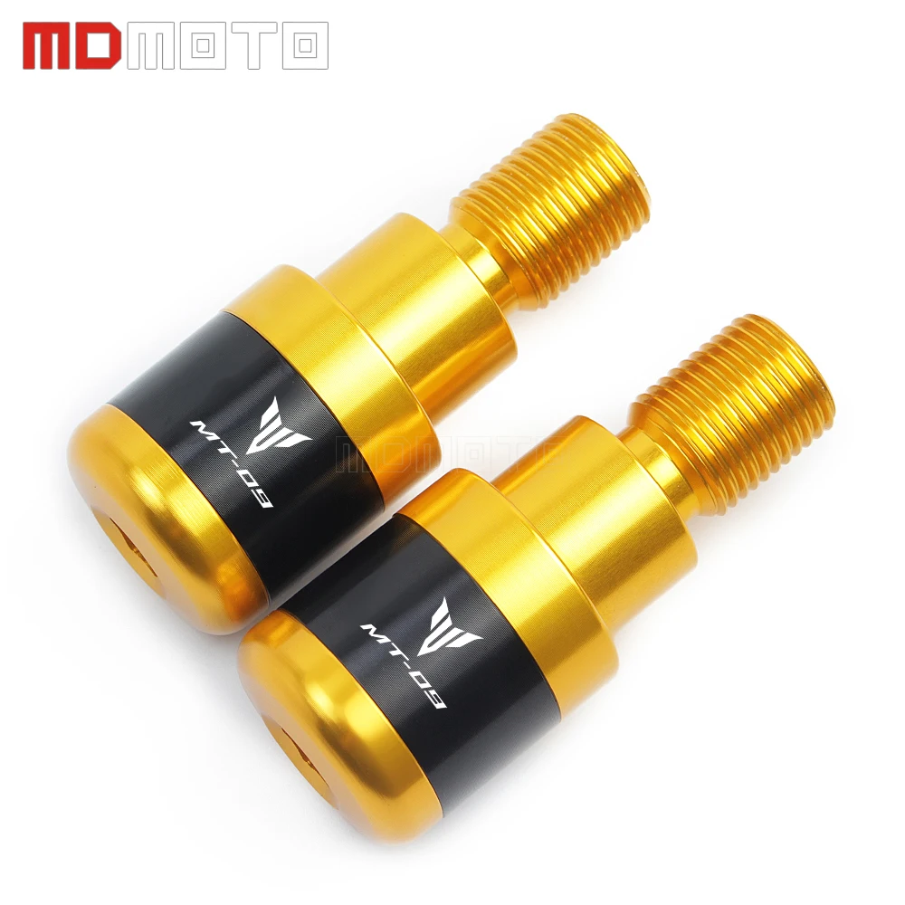 

For YAMAHA MT09 MT-09 2014 2015 2016 2017 2018 CNC Aluminum Motorcycle Handlebar Ends Grips Cap Handler Bar Plug