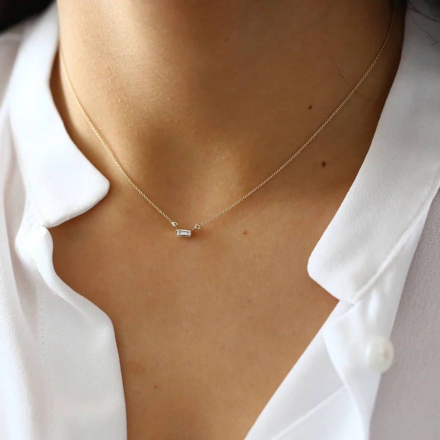 Кулон с изумрудом из желтого золота цепочкой 14 каратного 3 Х5 мм|pendant chain necklace|pendant