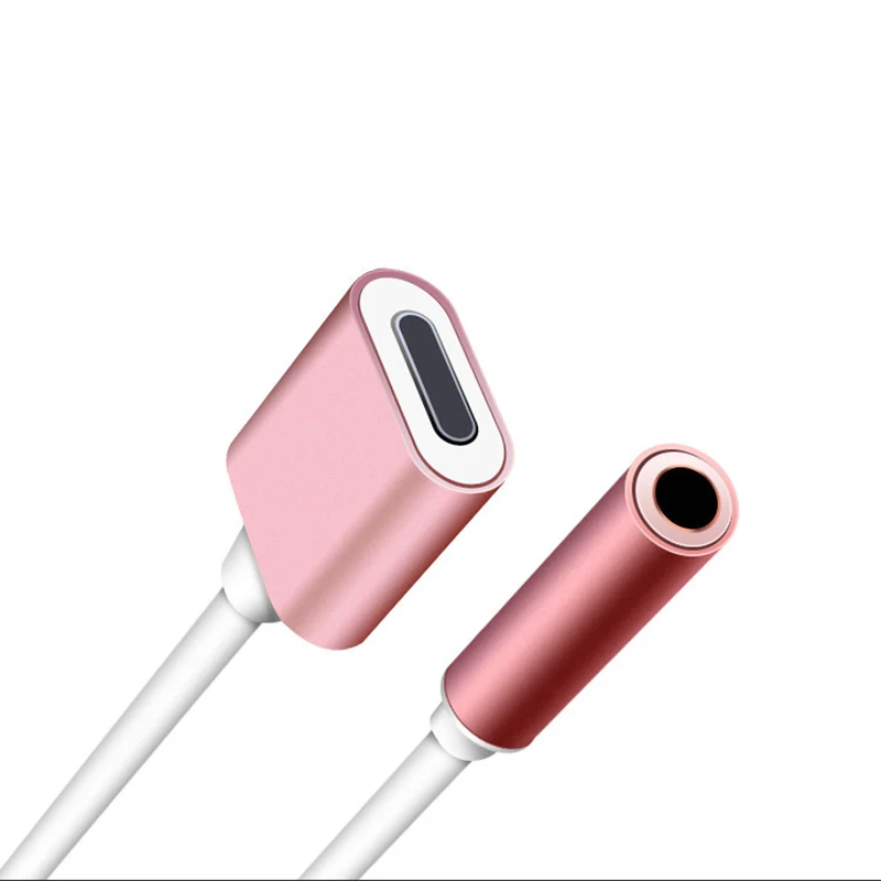 Headphone Adapter For Iphone 2 in 1 Audio Charging Music Adaptores For Iphone 7 8 Plus Charger Adapters For IOS 10 11 Fast Ship (4)