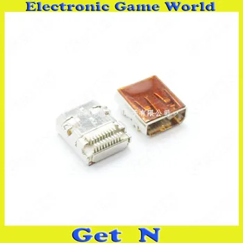 

10pcs/lot New Micro Mini HDMI 19P Female Connector HDMI Jacks With Hole