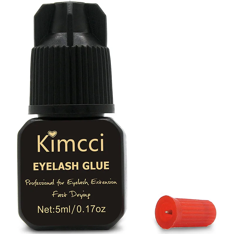 Kimcci 5 мл клей для наращивания ресниц 1-3 секунды быстросохнущий клей для ресниц профессиональный клей для ресниц черный клей для удержания 5-7 недель - Цвет: Golden Label