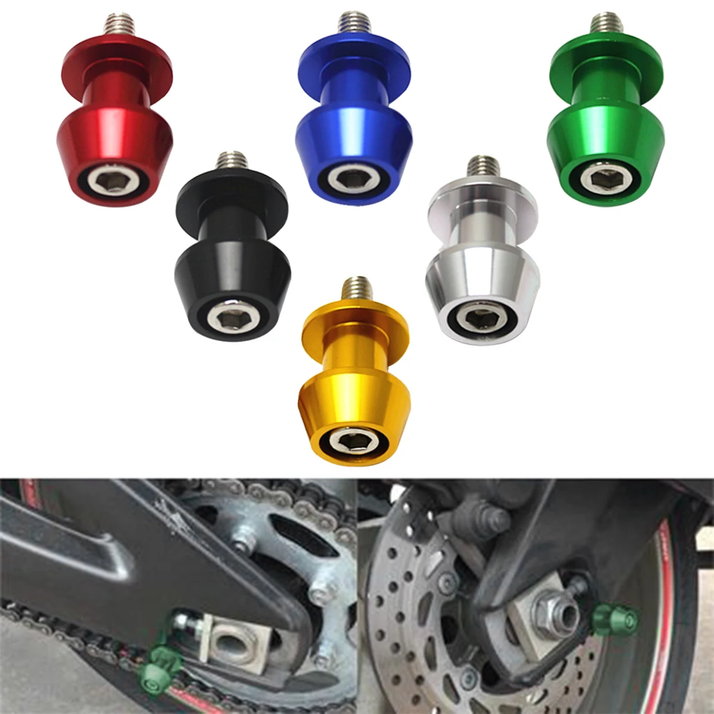 

Universal Motorcycle Accessories CNC Aluminum Swingarm Spools Slider 10mm Stand Screws for Kawasaki KTM High Quality