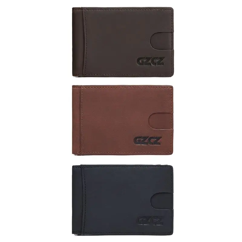 

Men RFID Blocking Slim Wallet Business High Quality Genuine Leather Cash ID Credit Card Holder NoEnName_Null