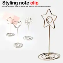 Настольная Фотография для заметок в форме единорога Сердце Зажимы "медузы" свадебной держатель карточки с именем гостя стол фото Memo Номер Название зажимы