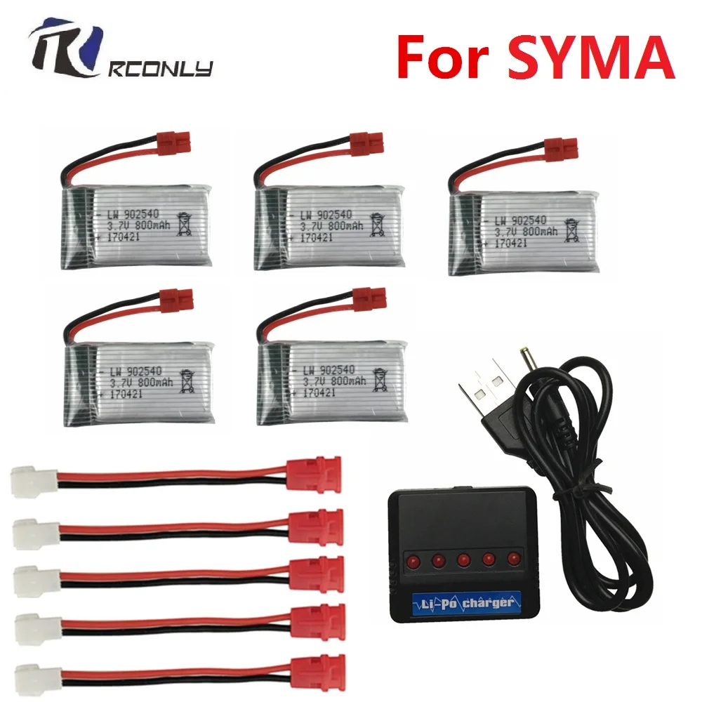 3,7 V 800 мА/ч, 25C Батарея для SYMA X5 X5C X5S X5SW X5HW X5HC X5UC X5UW для радиоуправляемого дрона квадрокоптера запасные Бетти Запчасти 3,7 v 902540#4