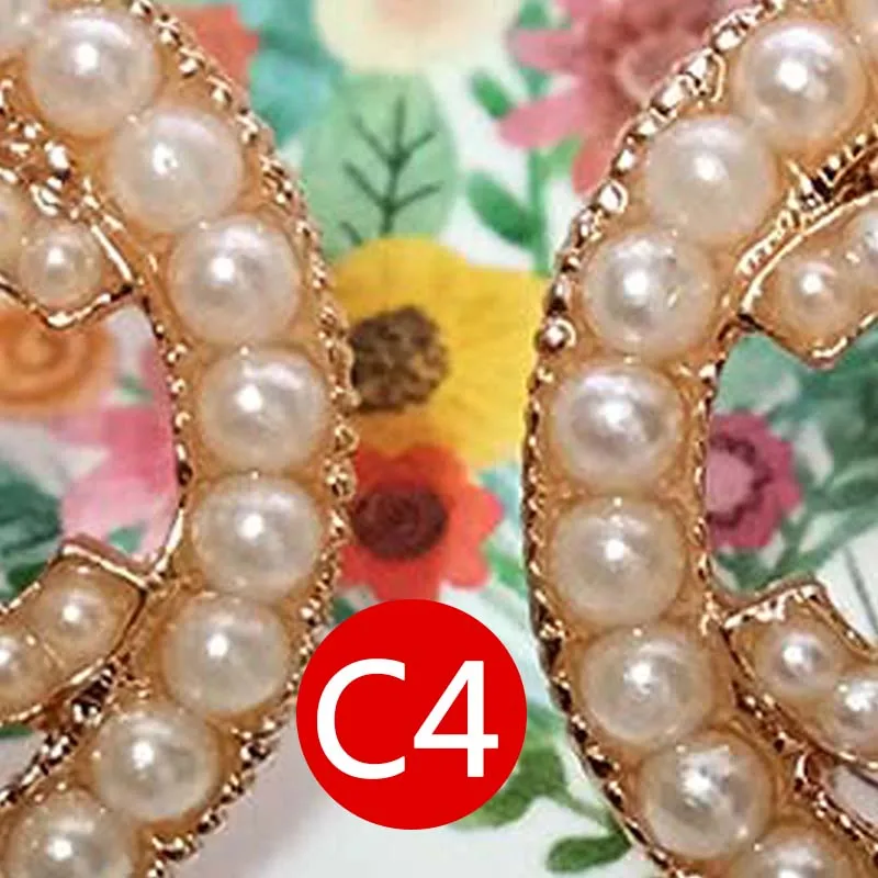 

2019 Oorbrllen Drop Earrings Zinc Alloy Round Fashion Jewelry Earrings Letter Brand Earring