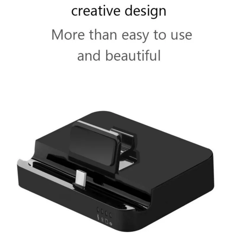  Adjustable USB Type C Phone Stand HUB Docking Station HDMI USB3.0 SD/TF Card Reader Power Adapte Fo