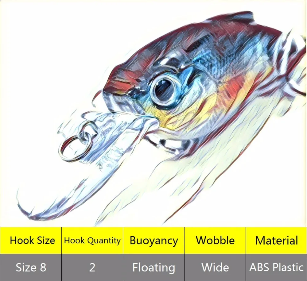 WLure 9,4 г 7 см Громкая дребезжащая передача веса, чтобы сделать более длинное литье 2#6 тройных крючков ABS конструкция рыболовная приманка C647