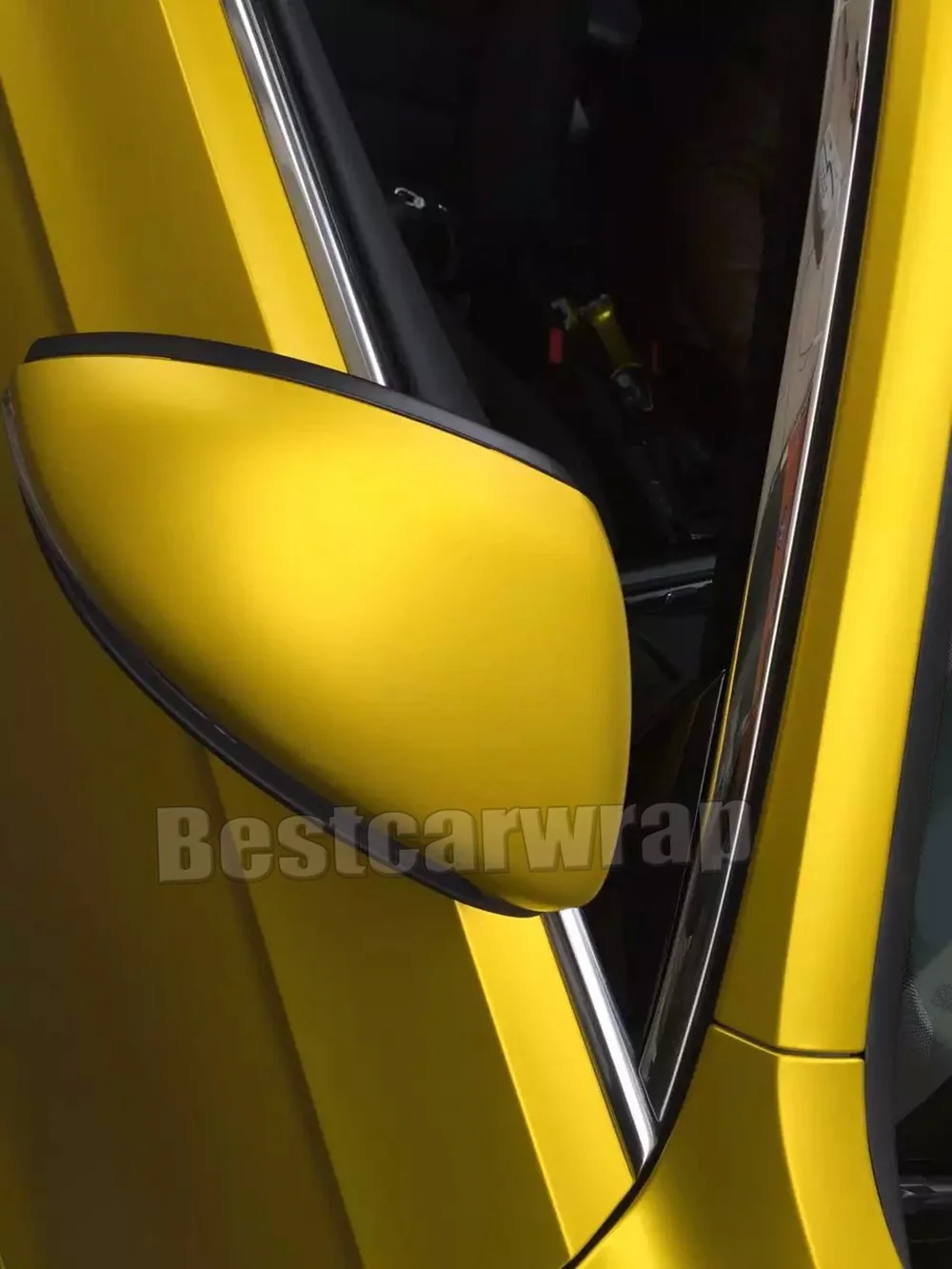 

Yellow Gold Matte Chrome Vinyl Wrap Car stickers with Air Bubble Free matt Foil Car Wrap styling covering size 1.52x20m/Roll