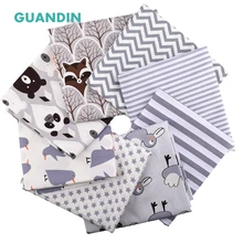 GUANDIN, fat кварталы мультфильм ткань для ребенка 40*50 см/8 пакет печатных хлопчатобумажная ткань саржевого лоскутного шитья/ и Лоскутное Ткань Комплект